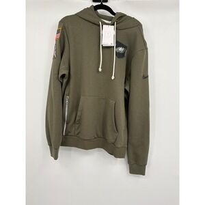 Nike Philadelphia Eagles Salute to Service Hoodie Olive Green Mens Small S New